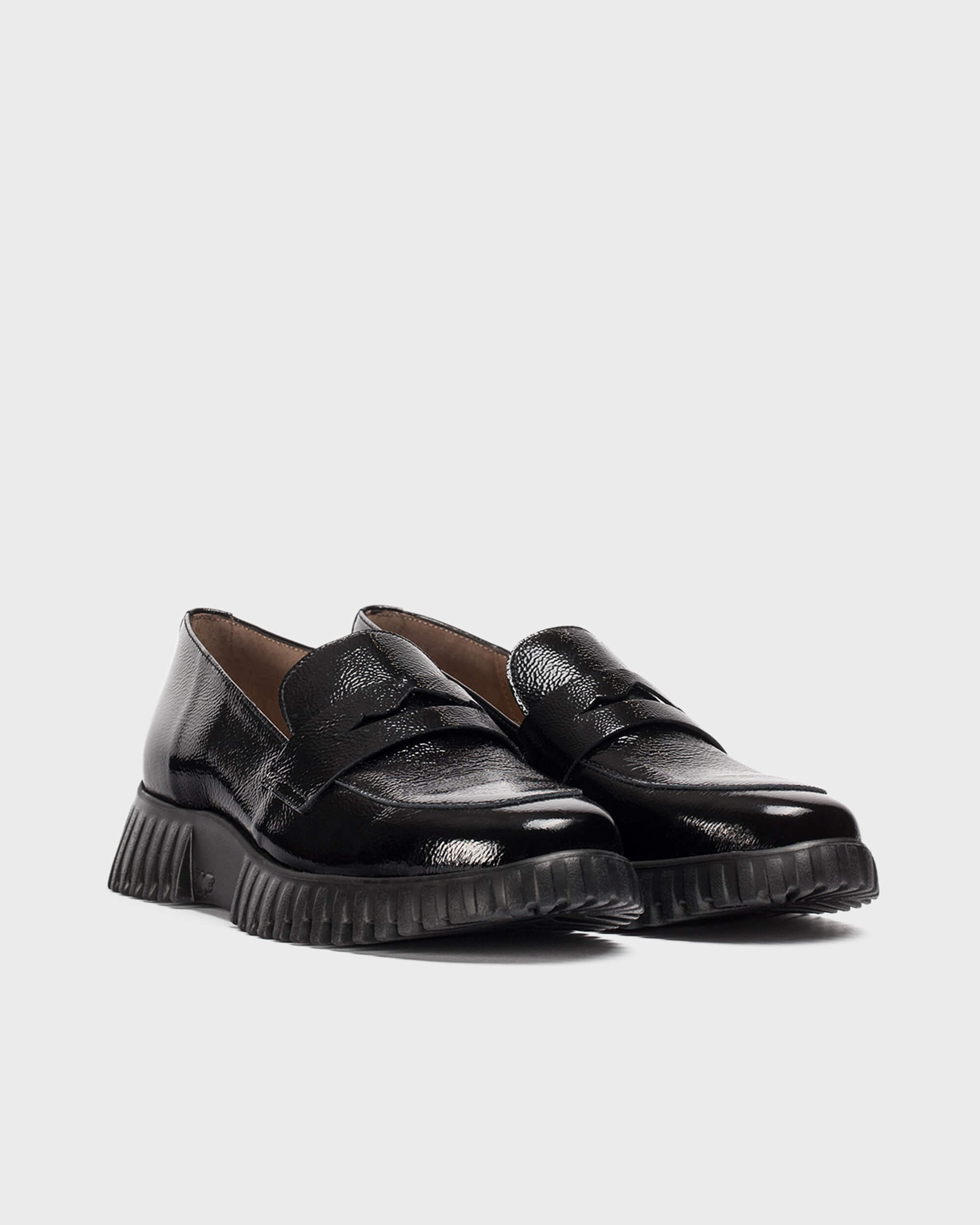 Black Patent FLEXFLY 02 Loafers - Galides