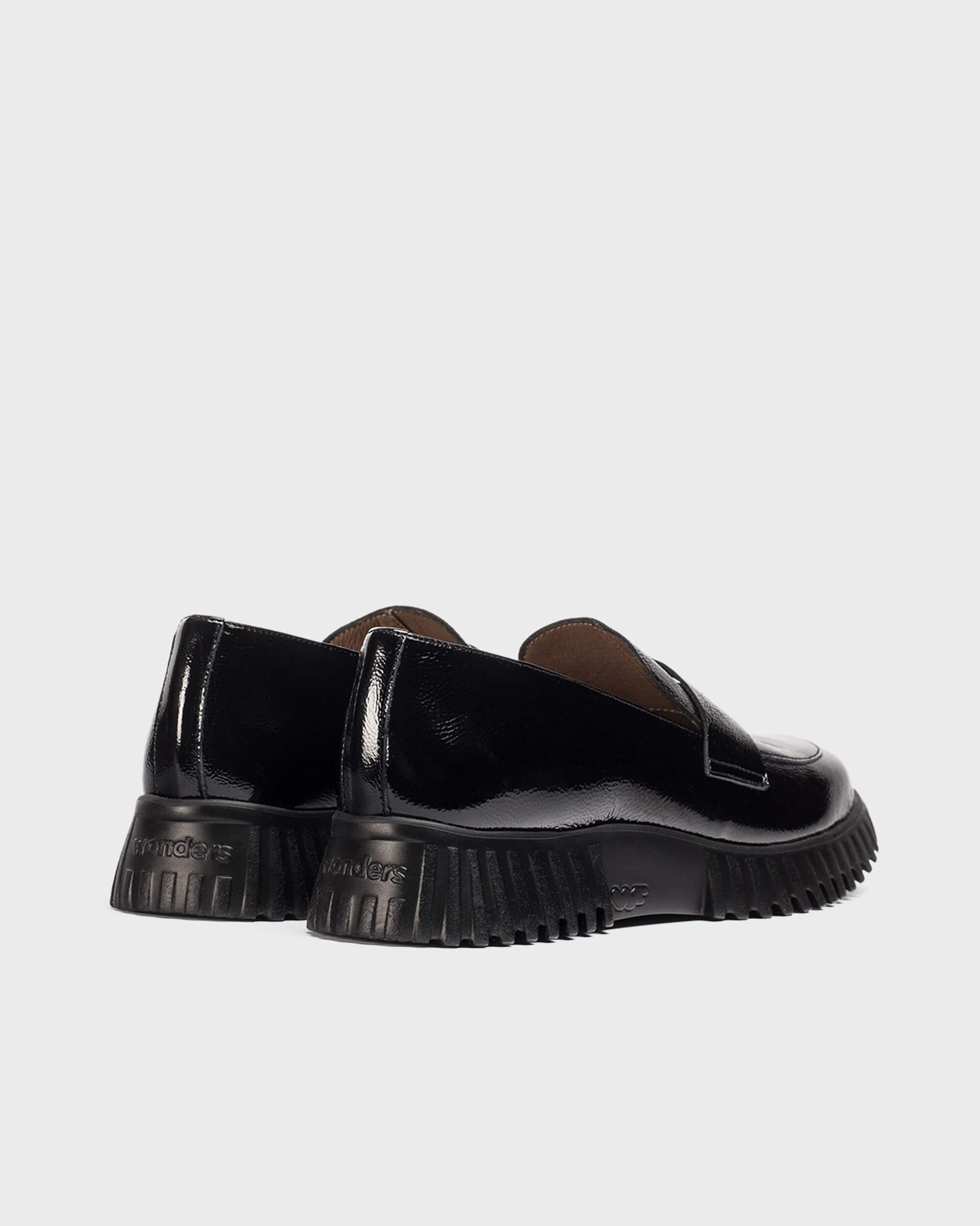 Black Patent FLEXFLY 02 Loafers - Galides