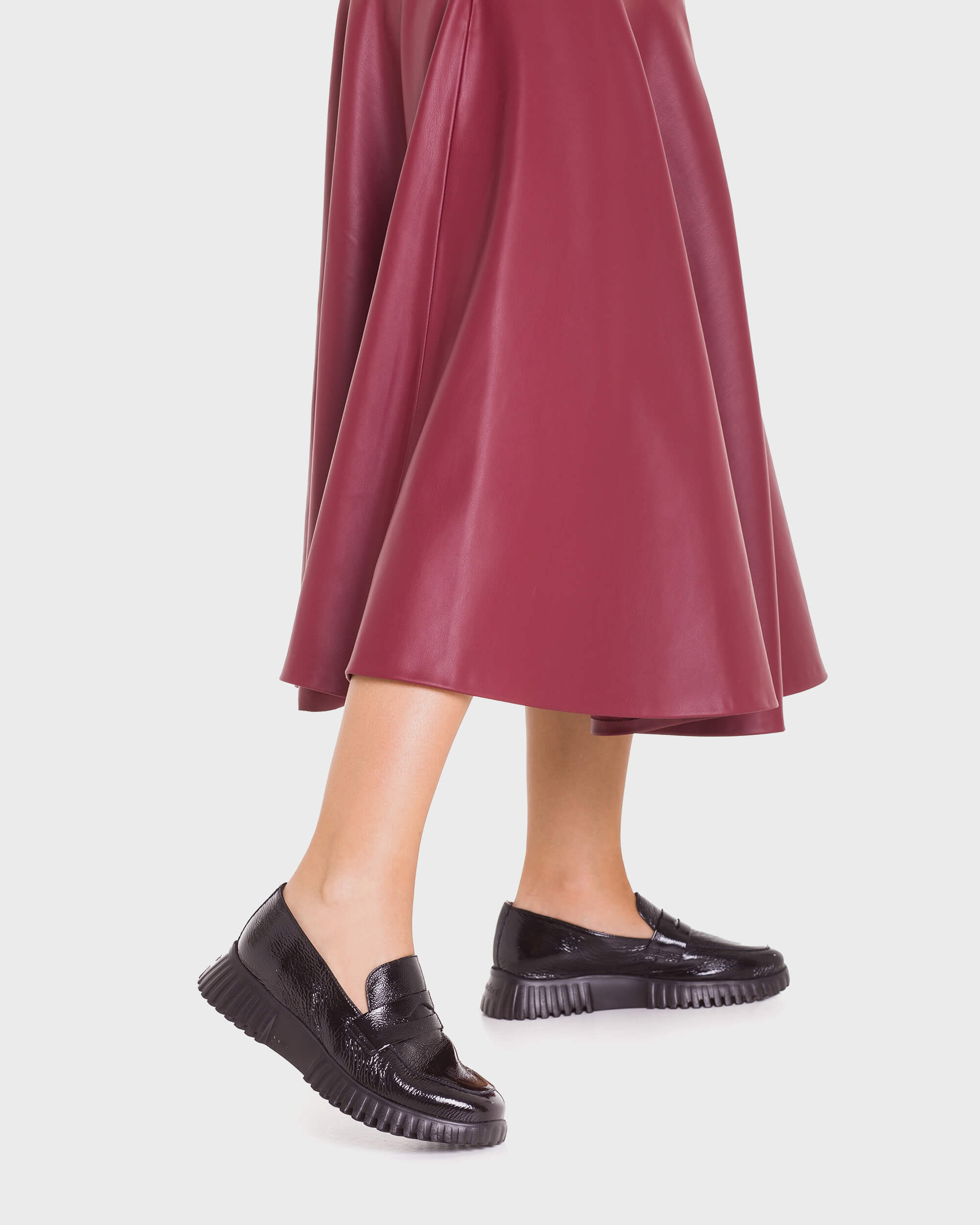 Black Patent FLEXFLY 02 Loafers - Galides