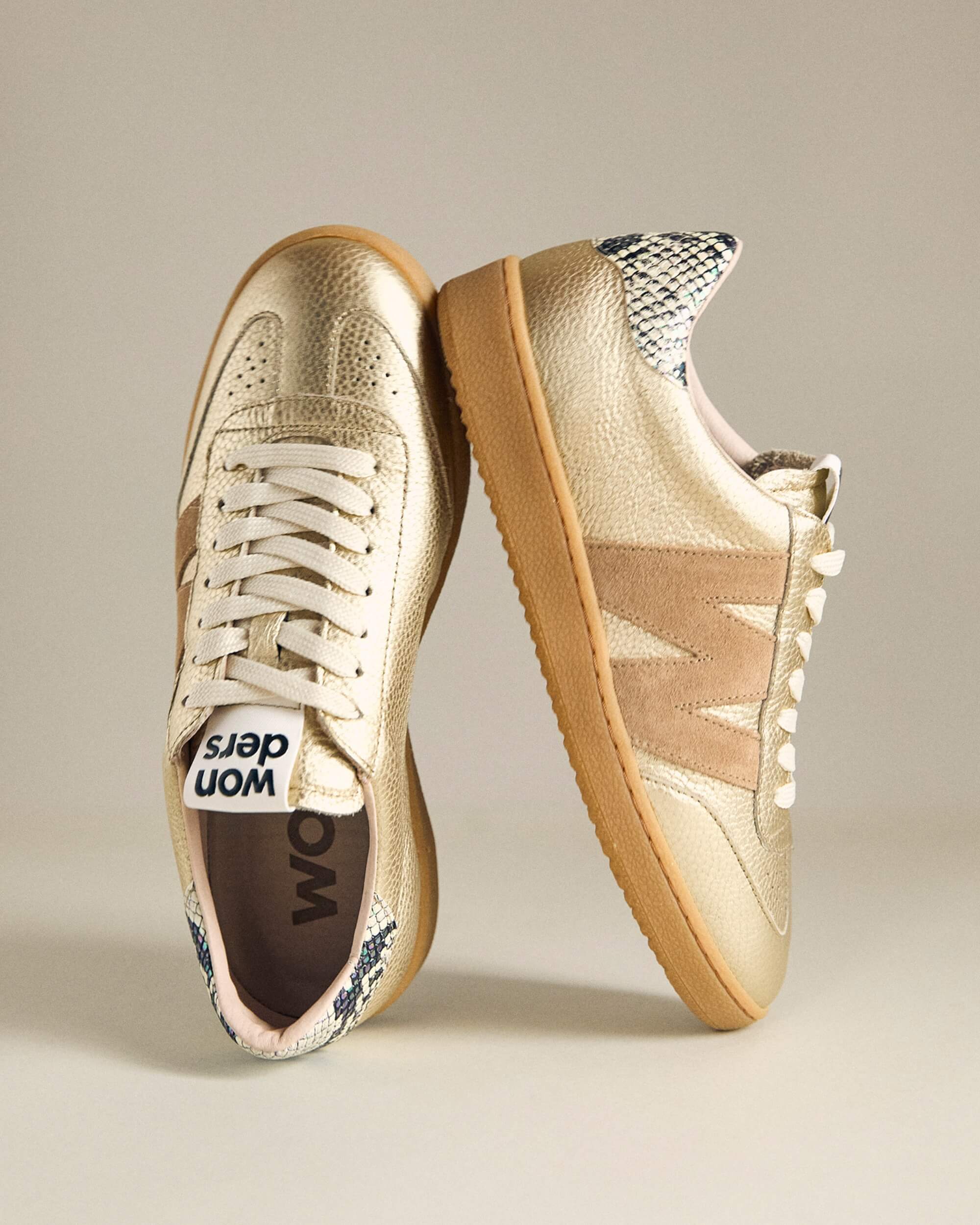 Gold NUBIA 01 Sneakers - Galides