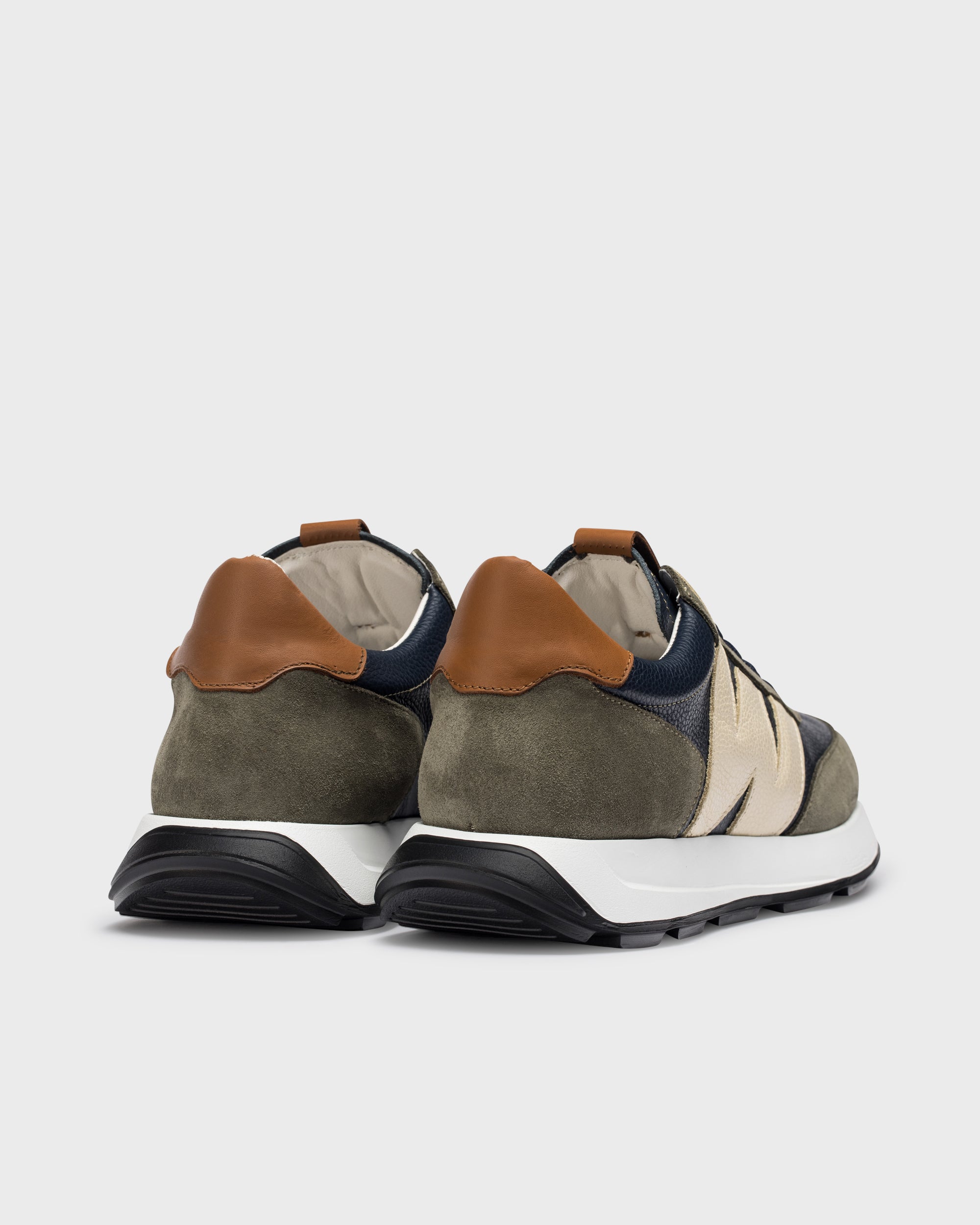 Olive, Blue RIN Sneakers - Galides