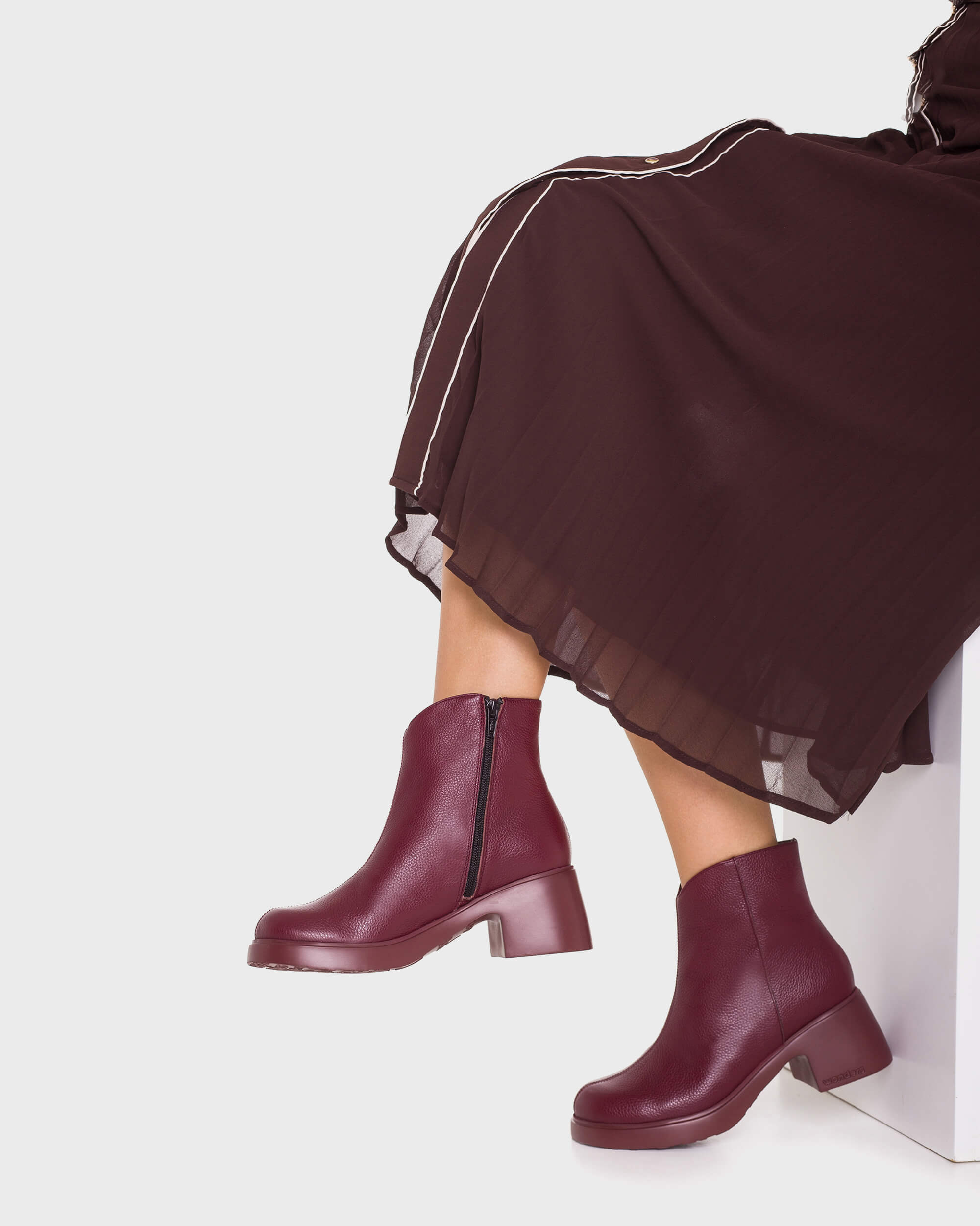 Burgundy FLYTRES 25 Ankle boots - Galides