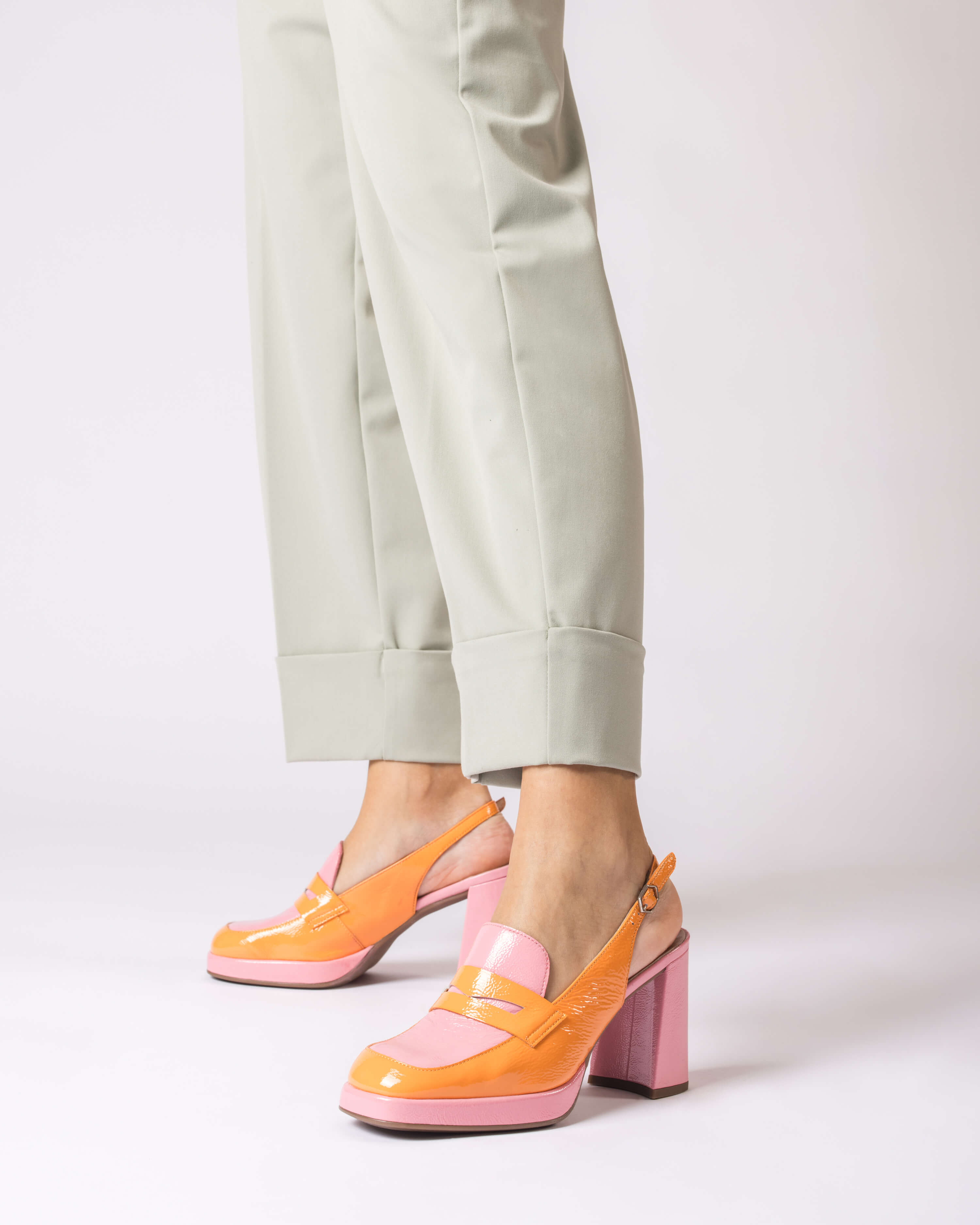 AMELIA Apricot Slingback - Galides