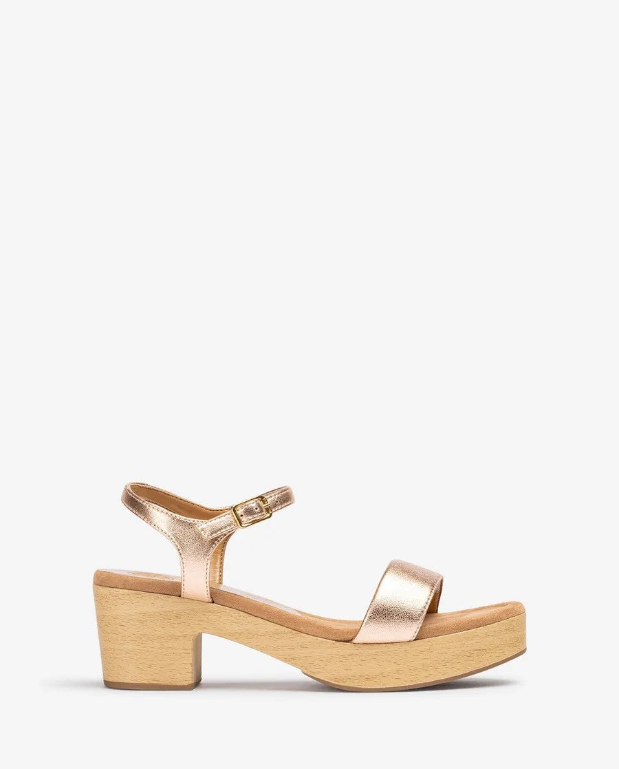 IRITA Faux wood block sandal - Galides