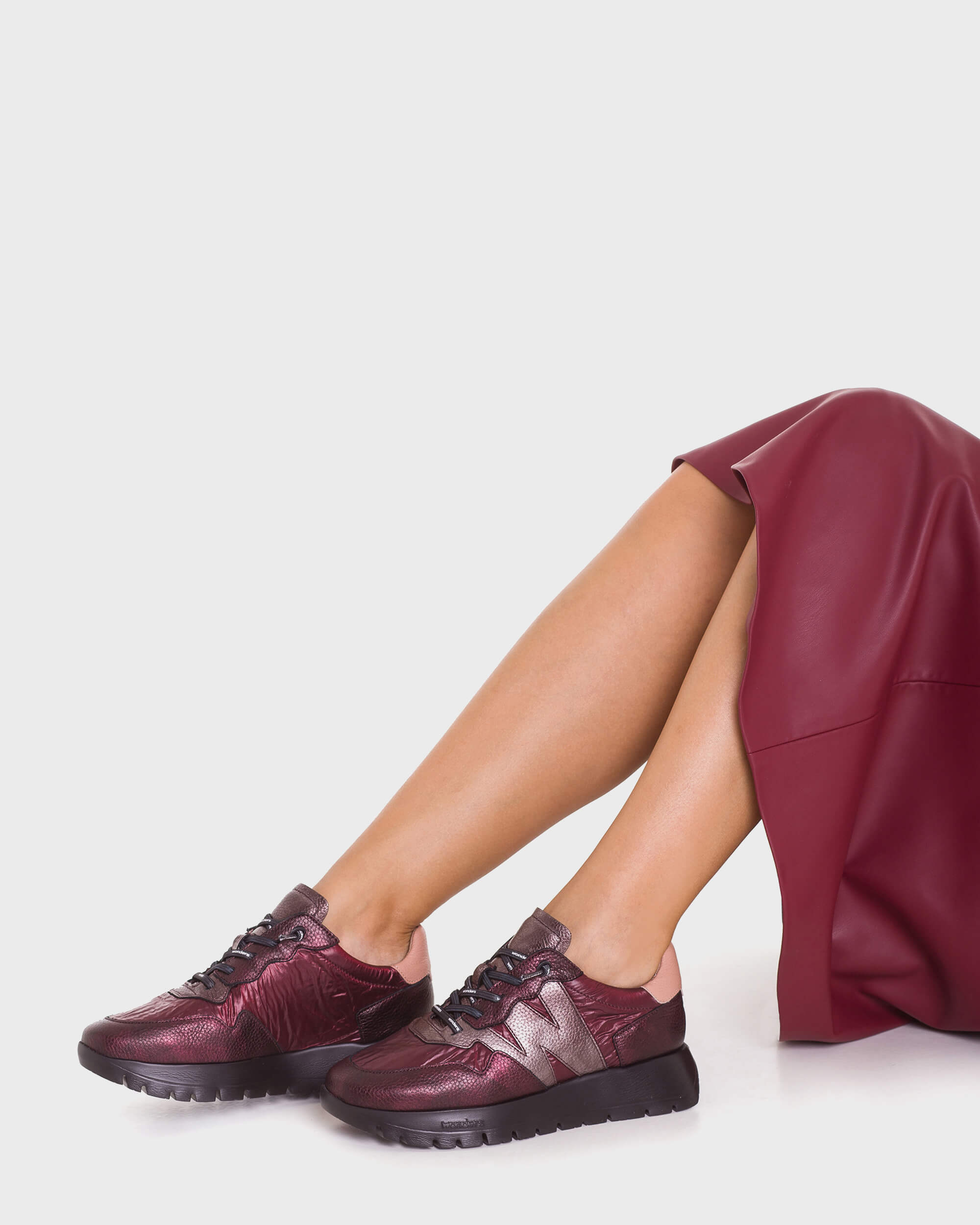 Burgundy ODISEI 91 Sneakers - Galides