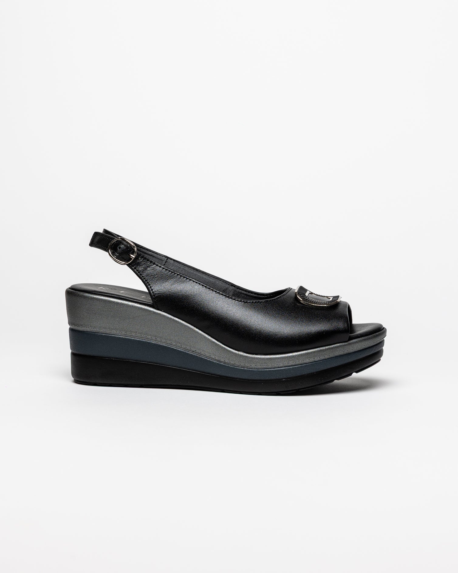 Black NERINA Sandal - Galides