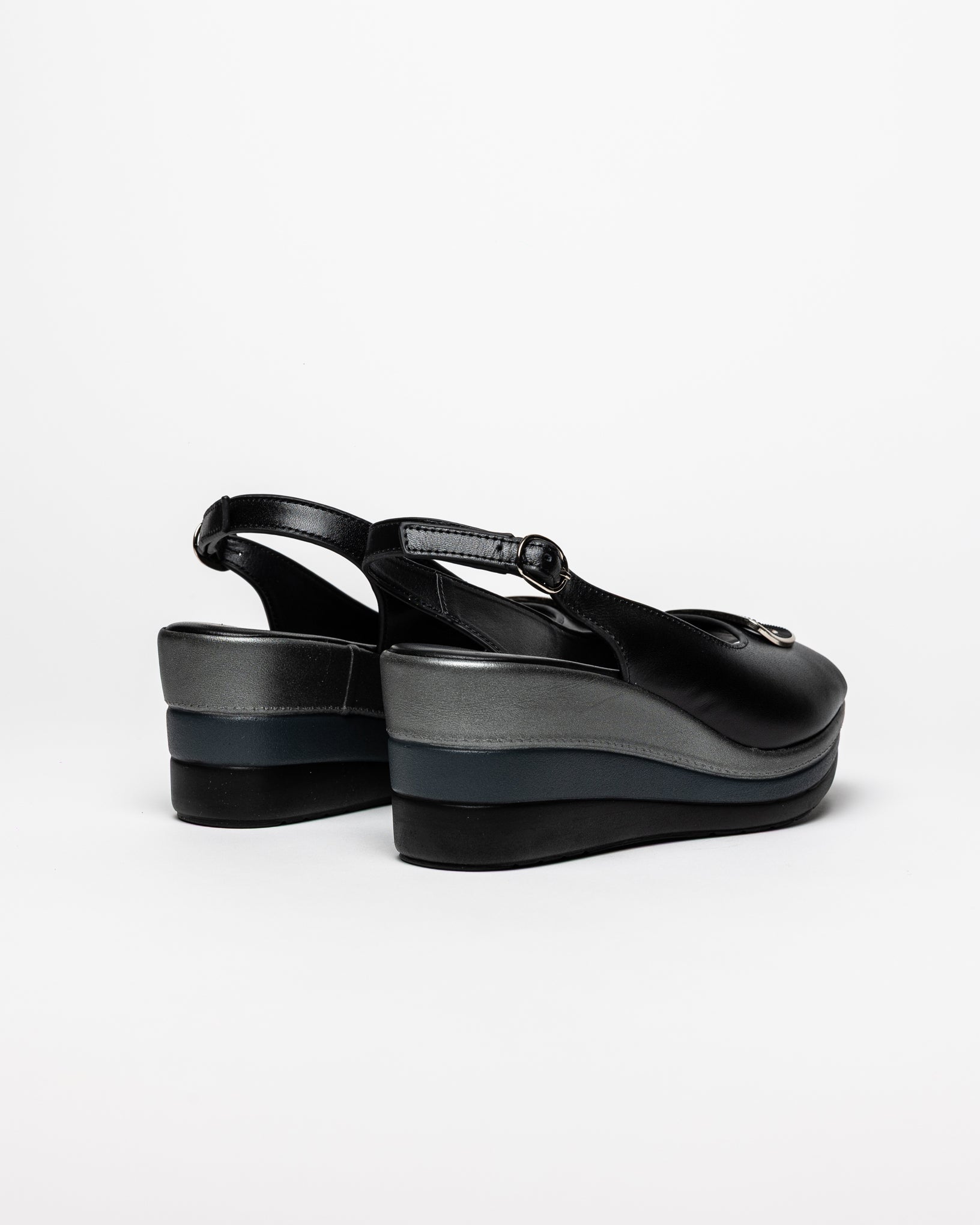 Black NERINA Sandal - Galides