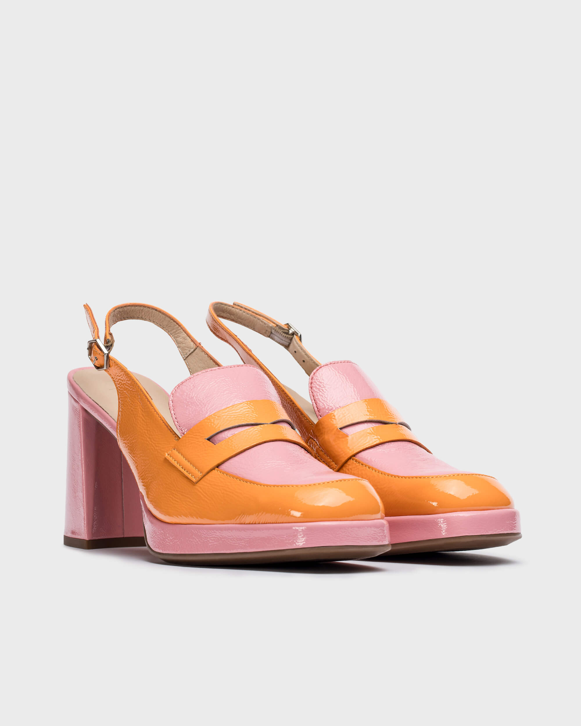 AMELIA Apricot Slingback - Galides