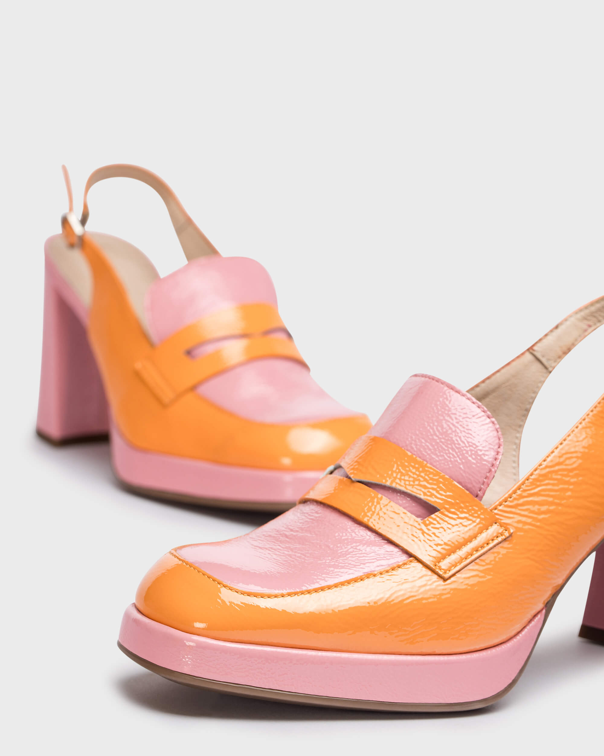 AMELIA Apricot Slingback - Galides