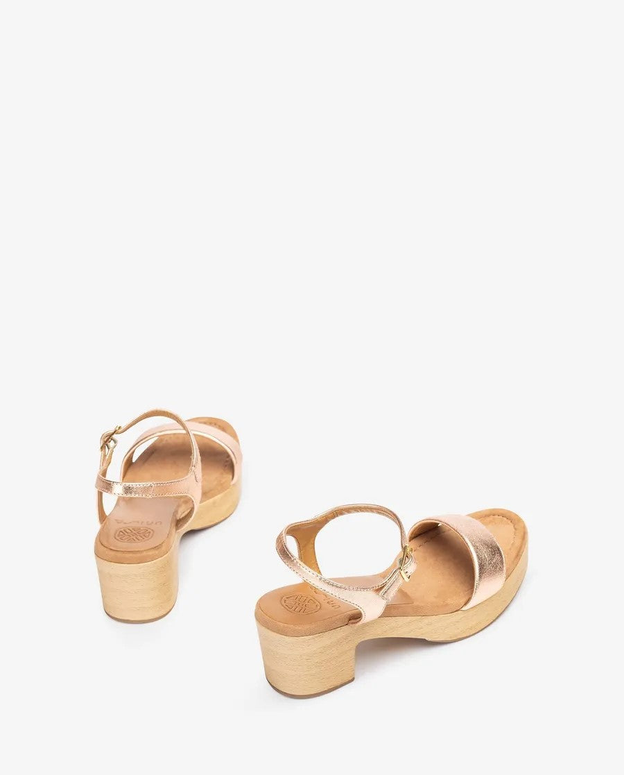 IRITA Faux wood block sandal - Galides