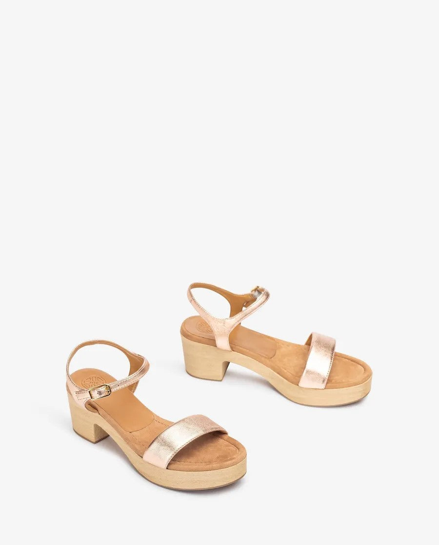 IRITA Faux wood block sandal - Galides